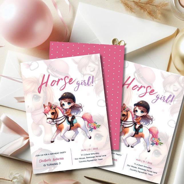 Reiten & Reiten Einladung zum Geburtstag Reiten (Von Creator hochgeladen)