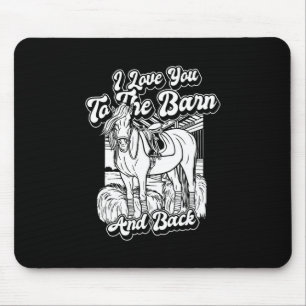 Reiten - Reiten Ich Liebe Sie zum Stall und zur Pf Mousepad