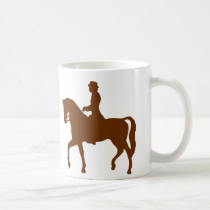 Reiten & Reiten Klassische Silhouette Tasse