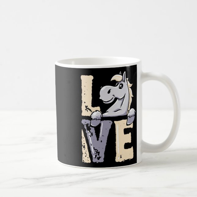 Reiten - Reiten - Liebe Reiten Kaffeetasse (Rechts)