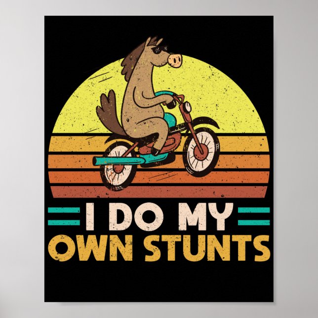 Reiten Reiten Reiten Ich tue meine eigenen Stunts Poster (Vorne)