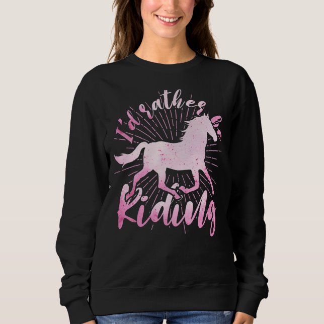 Reiten Reiten Reiten Reiten Reiten Reiten Reiten R Sweatshirt (Vorderseite)