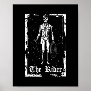 Reiten Reiten - Skelett Tarot Card Poster