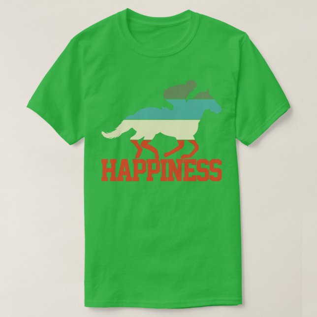 Reiten Retro 1 T-Shirt (Design vorne)