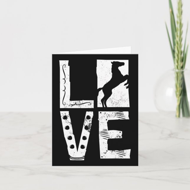 Reiten Shirt - Pferdebesitzer Karte (Vorderseite)