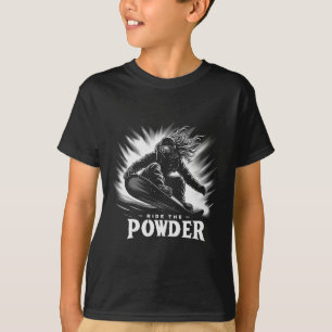 Reiten Sie das Powder Snowboard T-Shirt - Snowboar