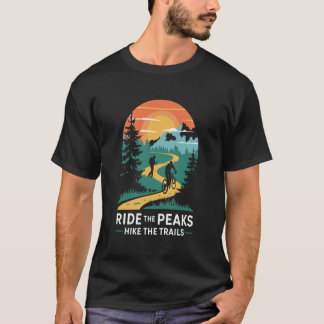 Reiten Sie die Zinnen Wandern im Val Piora T-Shirt