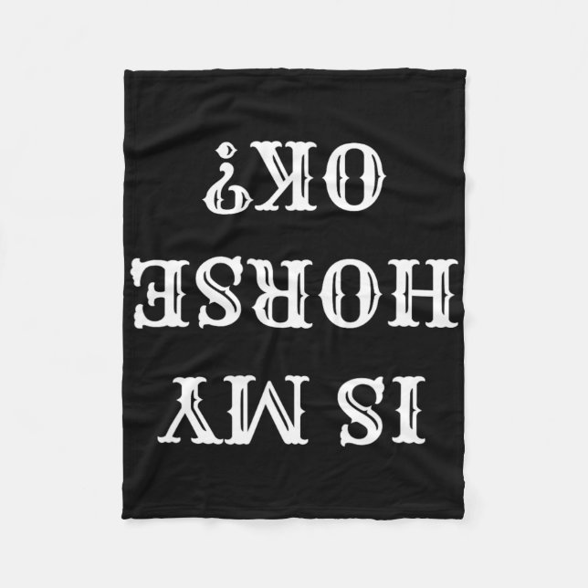 Reiten Sie mein Pferd zu Pferd. Fleecedecke (Vorderseite)