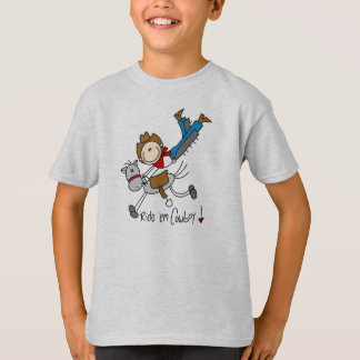 Reiten Sie sie Cowboy-Strichmännchen-Shirt T-Shirt