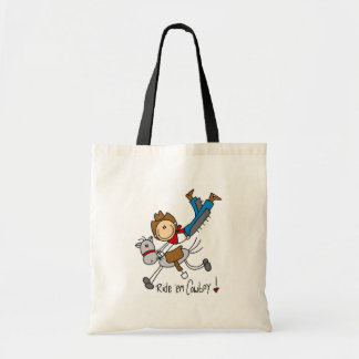 Reiten Sie sie Cowboy-Strichmännchen-Tasche Tragetasche