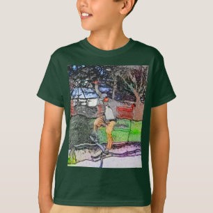 Reiten - Skateboarder-Design für Cartoon T-Shirt