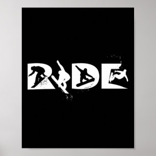 Reiten Snowboarden Funny Snowboard Snowboarder Ges Poster