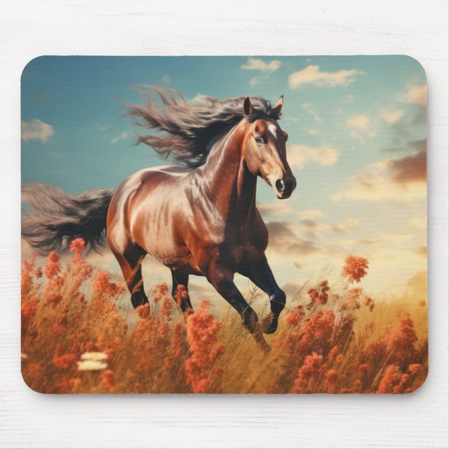Reiten Tierwelt Wildnis Wilderness Lugano Gestern  Mousepad (Vorne)