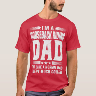 Reiten Vater Geburtstagsgeschenke Väter Tag Vorher T-Shirt