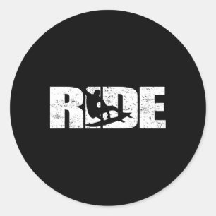Reiten Wakesurf Surfen T-Shirt Surfer Wake Surf Runder Aufkleber