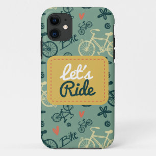 Reiten wir modernes grünes Fahrrad Muster Case-Mate iPhone Hülle