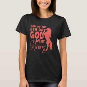 Reitende Mädchen Frauen Reitsport Reiten 3 T-Shirt