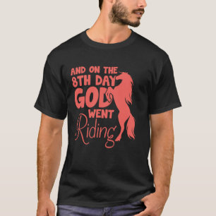Reitende Mädchen Frauen Reitsport Reiten 3 T-Shirt