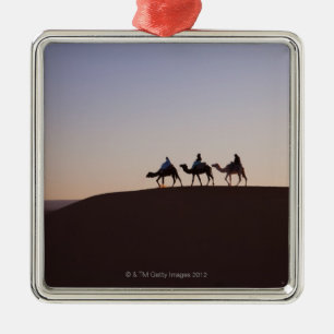 Reitenkamele der Leute, Marokko Silbernes Ornament