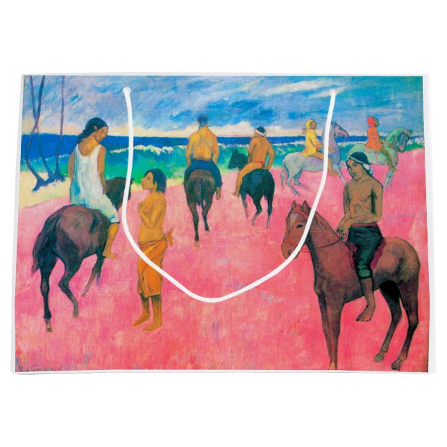 Reiter am Strand, Gauguin Große Geschenktüte (Vorderseite)