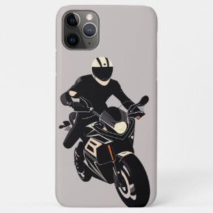 Reiter auf einem Sportbike in minimalistischer mod Case-Mate iPhone Hülle