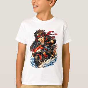 Reiter Blaze Red Moto Splash T-Shirt