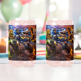 Reiter der Bestie Hai-Monster-Truck-Party-Glasware Dosenglas
