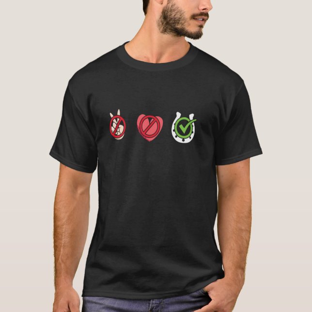 Reiter Frieden Liebe Querfeldein T-Shirt (Vorderseite)