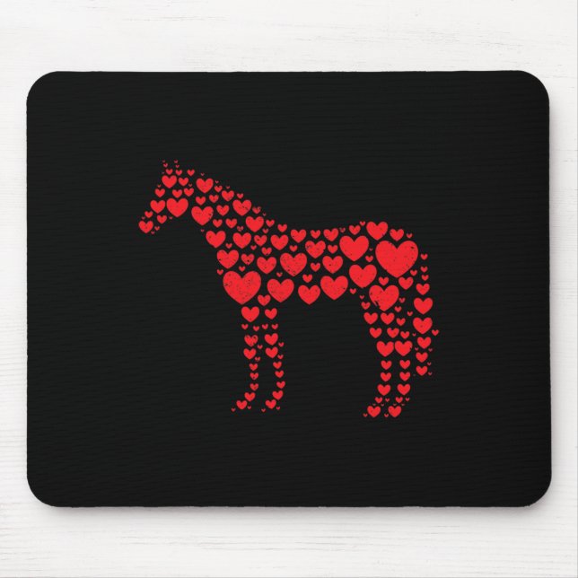 Reiter für Pferde im Lover Herz Mousepad (Vorne)