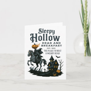 Reiter Halloween Sleepy Hollow Vintag kopflos Karte