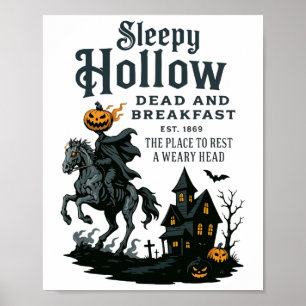 Reiter Halloween Sleepy Hollow Vintag kopflos Poster