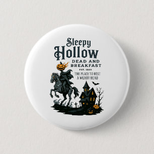 Reiter Halloween Sleepy Hollow Vintage Kopflos  Button