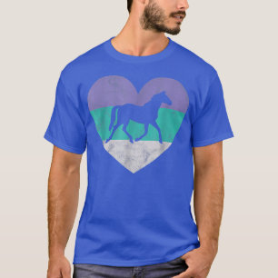 Reiter Herz Liebe Niedlich Girls Retro Vintager St T-Shirt