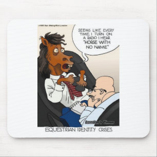 Reiter-Identitätskrise Lustige Geschenke & T-Shirt Mousepad
