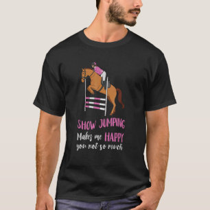 Reiter macht mich glücklich Springpferd T-Shirt