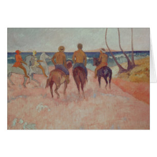 Reiter Paul Gauguins auf dem Strand 1902