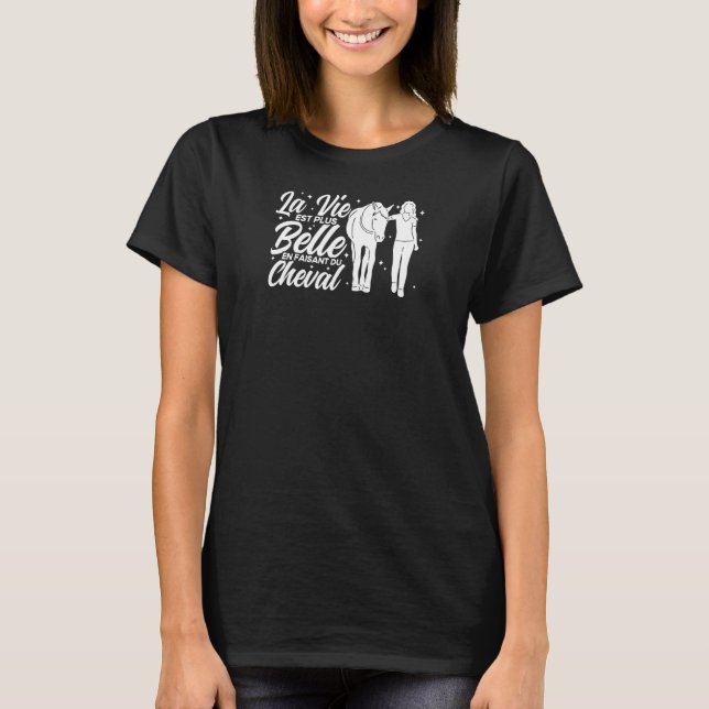 Reiter Pferd Pferde Vintage T-Shirt (Vorderseite)