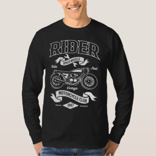 Reiter Retro Motorrad Vintag Motor T-Shirt