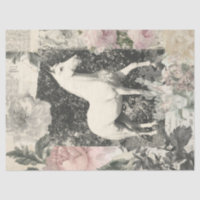 Reiter Shabby Chic Pferd Vintage Decoupage