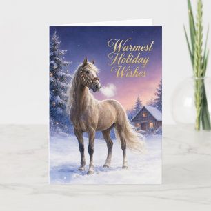Reiter-Themen-Weihnachtsgrußkarten Karte