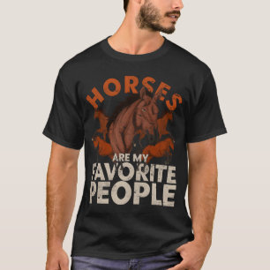 Reiter-Tierliebhaber-Geschenk Tier lustiges Pferd T-Shirt