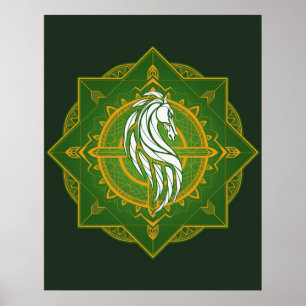Reiter von Rohan Heraldic Colors Poster