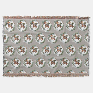 Reiter Weihnachten Winter Wurfdecke Geschenk Decke