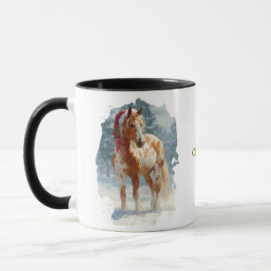 Reiter-Weihnachts-Kaffeetasse Tasse