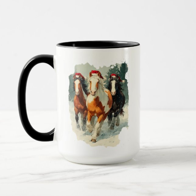 Reiter-Weihnachts-Tasse Tasse (Links)
