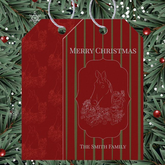 Reiter-Weihnachtskarte Geschenkanhänger (Von Creator hochgeladen)