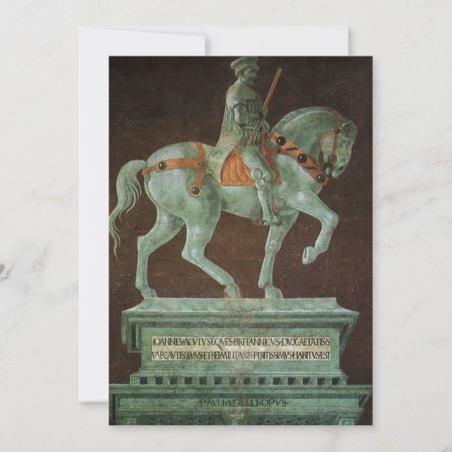 Reiterdenkmal an Sir John Hawkwood, Uccello (Vorderseite)