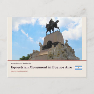 Reiterdenkmal in Buenos Aires Postkarte