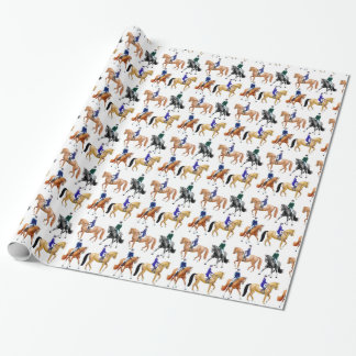 Reiterdressage-PferdePackpapier Geschenkpapier