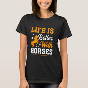 Reitergeist Lustiges Pferd Vintage-Grafik T-Shirt